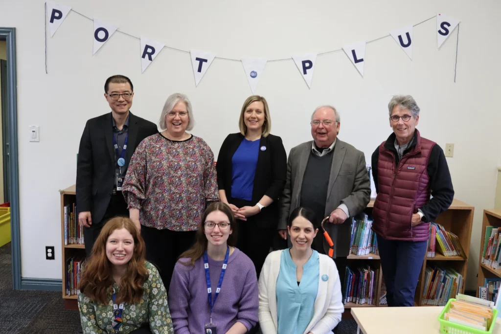 St. Catharines Public Library staff and board members at Port Plus open house event